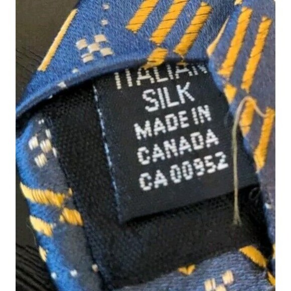 Stefano Conti High End Italian Silk Men's Tie Necktie 58" Silver & Gold NICE - Picture 4 of 8